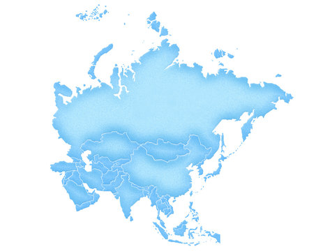 Carte Asie Grain de Bleuté
