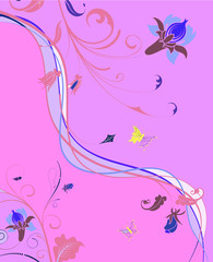 pink flower background