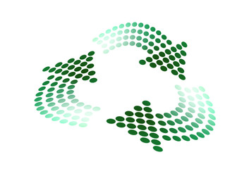 Fototapeta premium recycle dots