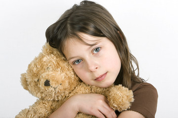 Young Girl and her Teddybear