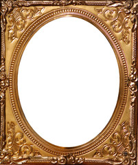 antique gold metal frame