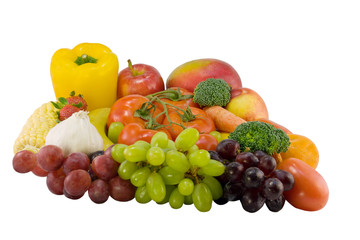 big fruit and vegetable medley