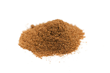 Curry powder isolated on the white background