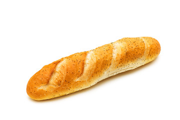 French baguette isolated on the white background