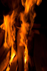Abstract defocused flames - can be used as background