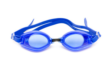 Swimming goggles isolated on the white background