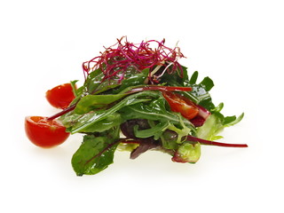 mediterrane salat  in balsamico trüffel dressing