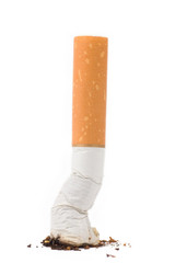 a cigarette butt
