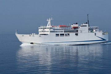 Fototapeta na wymiar White ferry