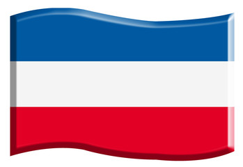 Fototapeta premium Drapeau de la Serbie 