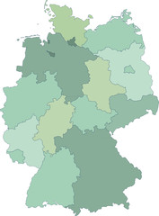 mapa das regiões alemãs