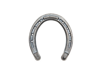 horseshoe closeup isolated on white