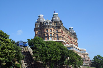 Grand Gothic Hotel in resort of Scarborough in England