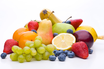 Kleurrijke mix van veel verschillende soorten fruit