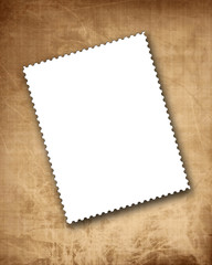 Fototapeta premium Blank postage stamp