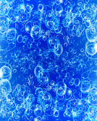 Background formed by bubbles