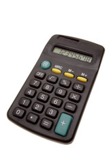 Calculator isolated over white background
