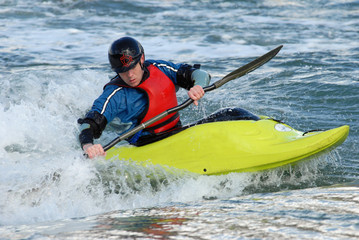 Un kayaker