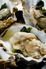 raw oyster with spicery