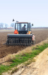 Fototapeta premium tractor
