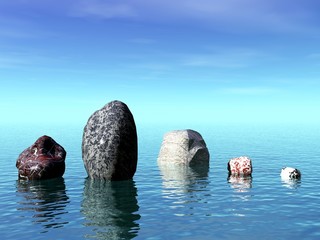 Sea and stones