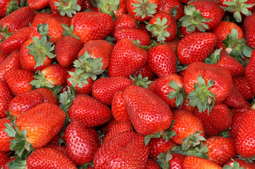 strawberries at the market