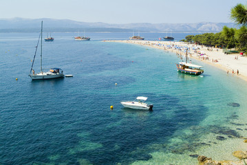 Famous beach in Croatia