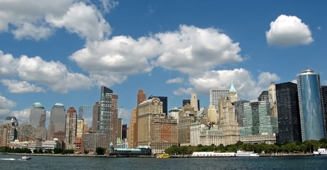 Newyork skyline with clear sky