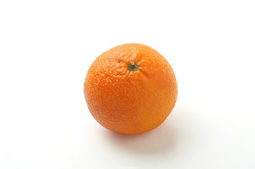 orange with shadow isolated on white