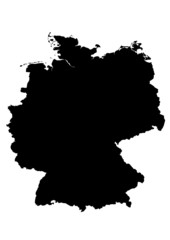 vector map of germany