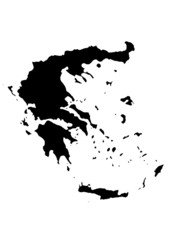 Obraz premium vector map of greece