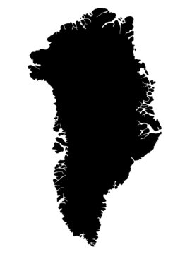 vector map of greenland