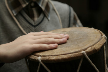 hands on drum