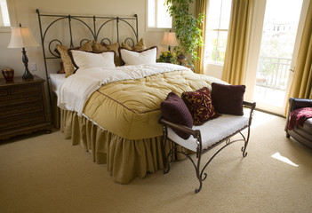 Spacious luxury bedroom.