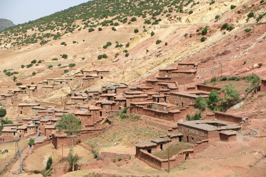 Village dans l'Atlas au Maroc