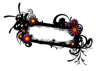 cornice floreale grunge © dabobabo