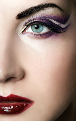 Naklejka premium Creative face paint