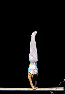 Athlete On Parallel Bars