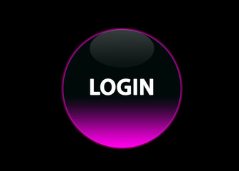 button login pink neon