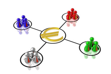 business partnership making money