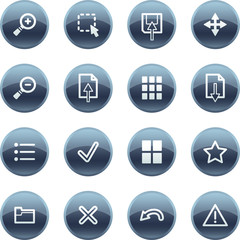 Mineral drop image viewer icons