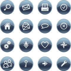 Mineral drop web icons