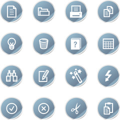 blue sticker document icons