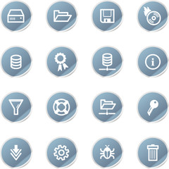 blue sticker server icons