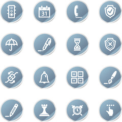 blue sticker software icons