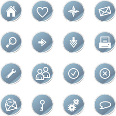 blue sticker web icons