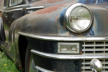 Fototapeta premium Close up of old car
