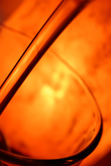orange background