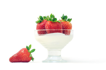 yogurt con le fragole