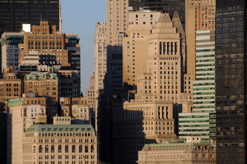 Manhattan wolkenkratzer Skyline zoom
